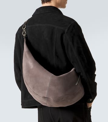 Belted suede shoulder bag | Lemaire