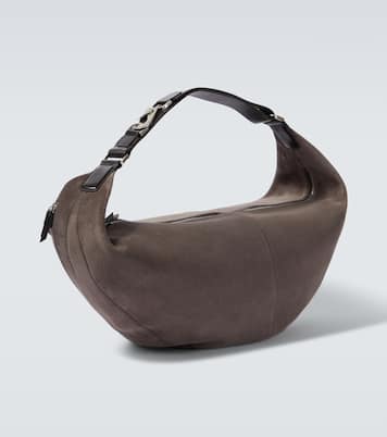 Belted suede shoulder bag | Lemaire