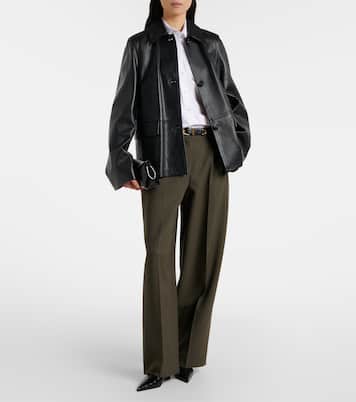 Escarpins compensés en cuir | Toteme