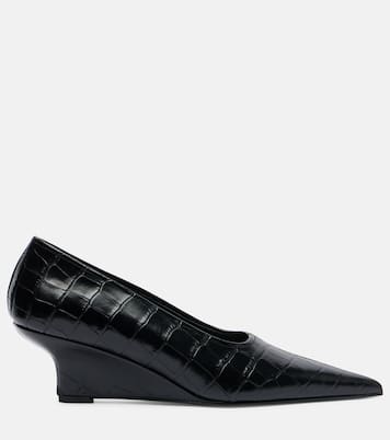 Escarpins compensés en cuir | Toteme