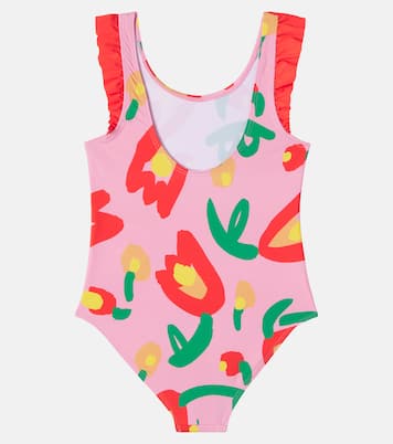 Printed ruffled swimsuit | Stella McCartney Kids
