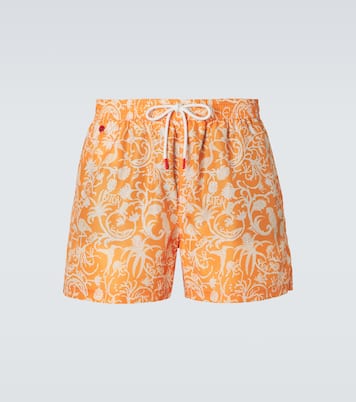Printed swim trunks | Kiton