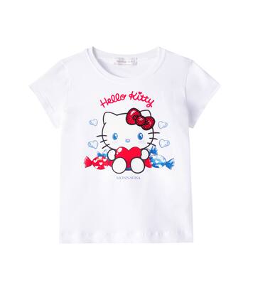 x Hello Kitty cotton-blend jersey T-shirt | Monnalisa