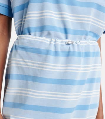 Striped cotton piqué pencil skirt | Prada