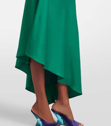 Monica asymmetric satin midi dress | Simkhai