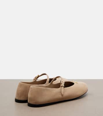 Mary-Jane-Ballerinas aus Veloursleder | Prada