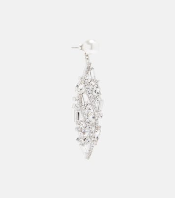 Crystal-embellished faux-pearl drop earrings | Magda Butrym