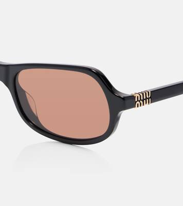 Logo rectangular sunglasses | Miu Miu