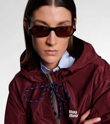 Logo rectangular sunglasses | Miu Miu