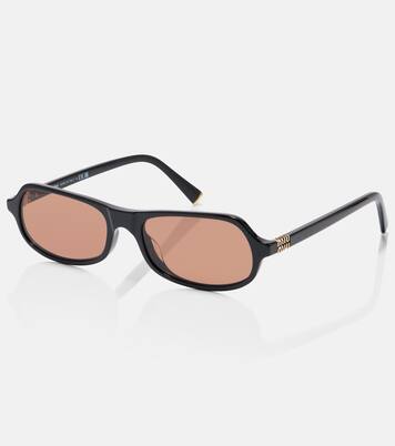 Logo rectangular sunglasses | Miu Miu