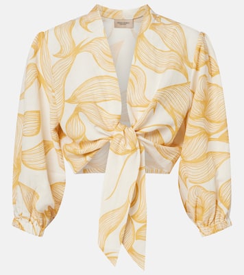 Printed crop top | Adriana Degreas