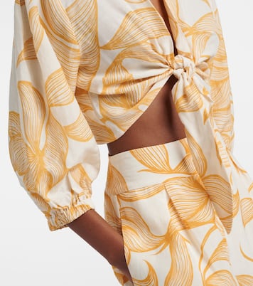 Printed crop top | Adriana Degreas