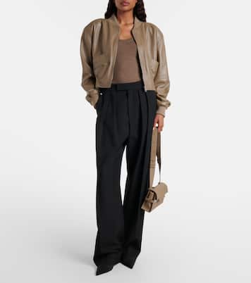 Schultertasche Tempête City Small aus Leder | Delvaux