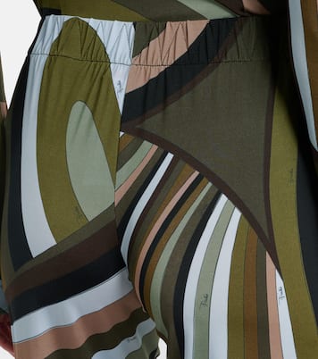 Weite Hose aus Satin-Jersey | Pucci
