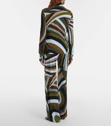 Weite Hose aus Satin-Jersey | Pucci