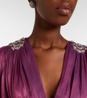 Robe Lurex à ornement | Costarellos