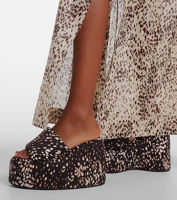 Sandali platform Mochi con stampa leopardata | The Attico