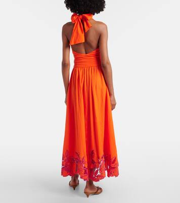 Abito midi in misto lino con scollo all'americana | Farm Rio