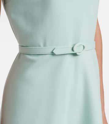 Belted wool-blend midi dress | Oscar de la Renta