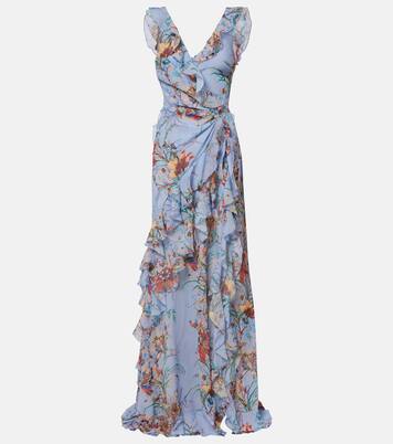 Printed ruffled maxi dress | Etro