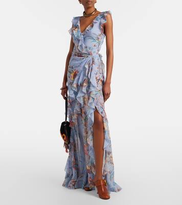 Printed ruffled maxi dress | Etro