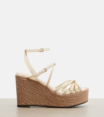 Espadrille-Sandalen Nyra aus Leder | Jimmy Choo