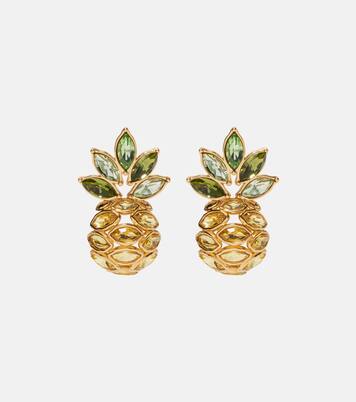 Verzierte Ohrringe Pineapple | Oscar de la Renta