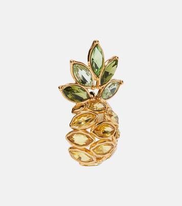 Verzierte Ohrringe Pineapple | Oscar de la Renta
