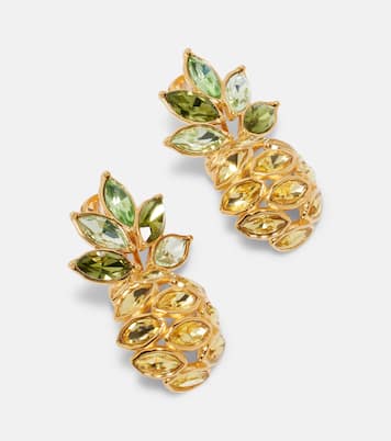 Verzierte Ohrringe Pineapple | Oscar de la Renta