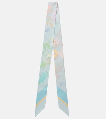 Floral silk twill scarf | Gucci