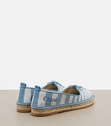 Isla striped canvas espadrilles | Chloé