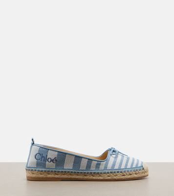 Isla striped canvas espadrilles | Chloé