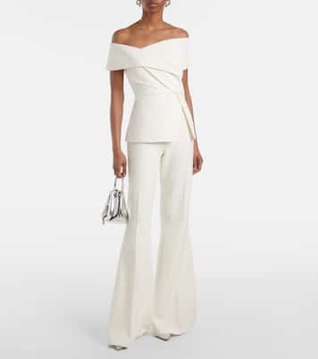 Halluana high-rise flared pants | Safiyaa