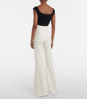 Halluana high-rise flared pants | Safiyaa