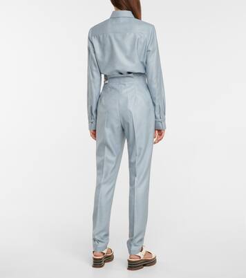 Pantalon slim Johnson à taille haute | Gabriela Hearst