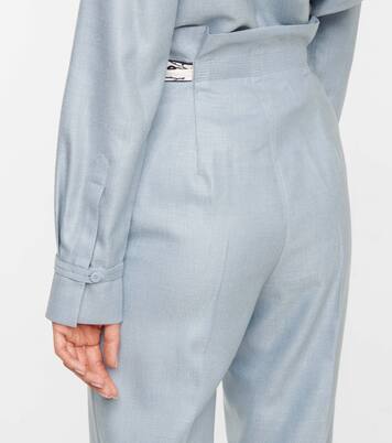 Pantalon slim Johnson à taille haute | Gabriela Hearst