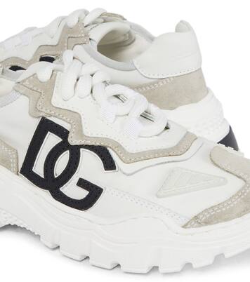 Daymaster nylon and suede sneakers | Dolce&Gabbana Kids