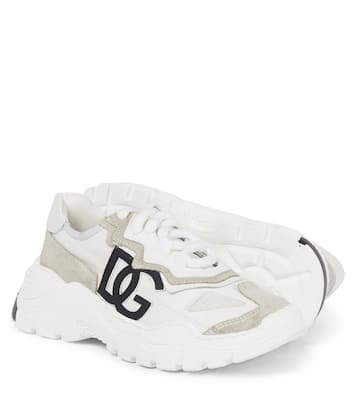 Daymaster nylon and suede sneakers | Dolce&Gabbana Kids