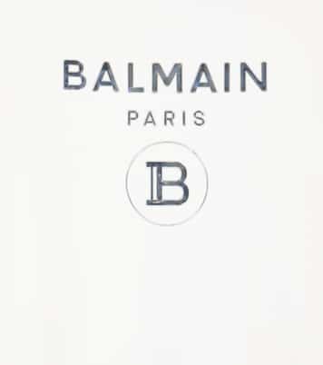 Robe sweat-shirt en coton à logo | Balmain Kids