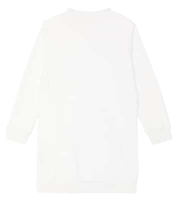 Robe sweat-shirt en coton à logo | Balmain Kids