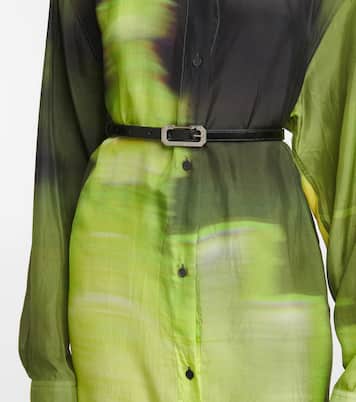 Logo-engraved buckled leather belt | Eéra