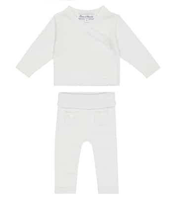 Baby cotton cardigan and pants set | Tartine et Chocolat