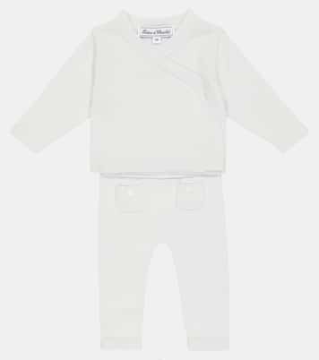Baby cotton cardigan and pants set | Tartine et Chocolat