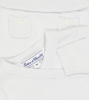 Baby cotton cardigan and pants set | Tartine et Chocolat