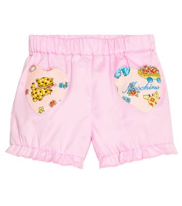 Baby ruffle-trimmed satin bloomers | Moschino Kids
