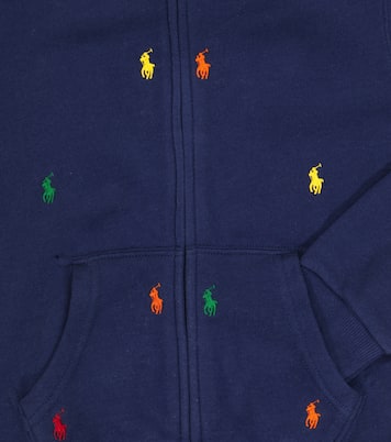 Sweat-shirt à capuche zippé et brodé | Polo Ralph Lauren Kids