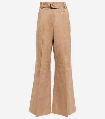 Pantalon Nico à taille haute en coton | Ulla Johnson