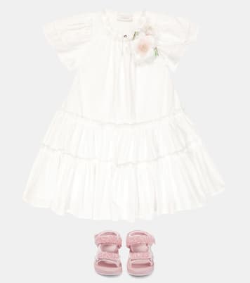 Taffeta flounce dress | Monnalisa