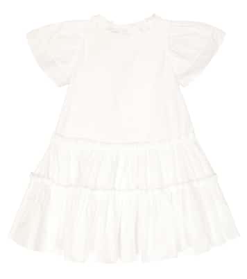 Taffeta flounce dress | Monnalisa