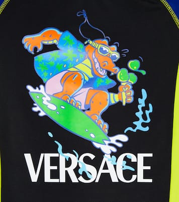 Printed rashguard swimsuit | Versace Kids